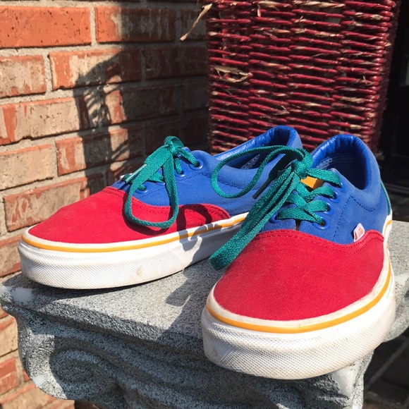 🚨B2G1 VANS Blue Green Red White Yellow Sneakers